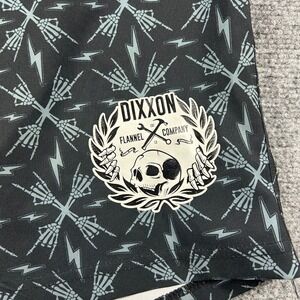 Dixxon Board Shorts Mens 42 Black Skeleton Rock Hands Lightning Bolt Swim Trunks